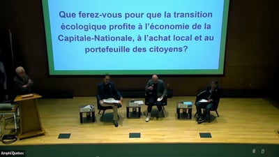 Vignette du débat régional Vire au vert dans la Capitale-Nationale